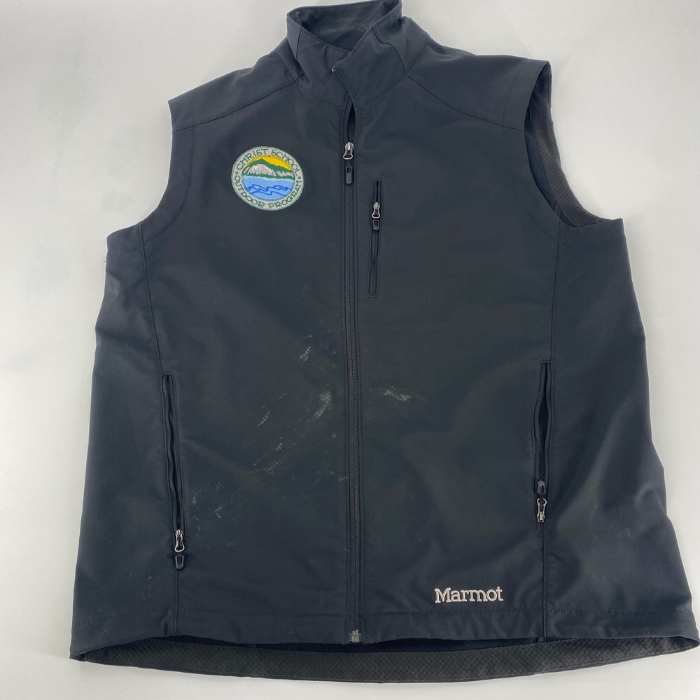 Marmot Mens Black Outdoor Program‎ Vest XL Gorpcore Hiking Camping